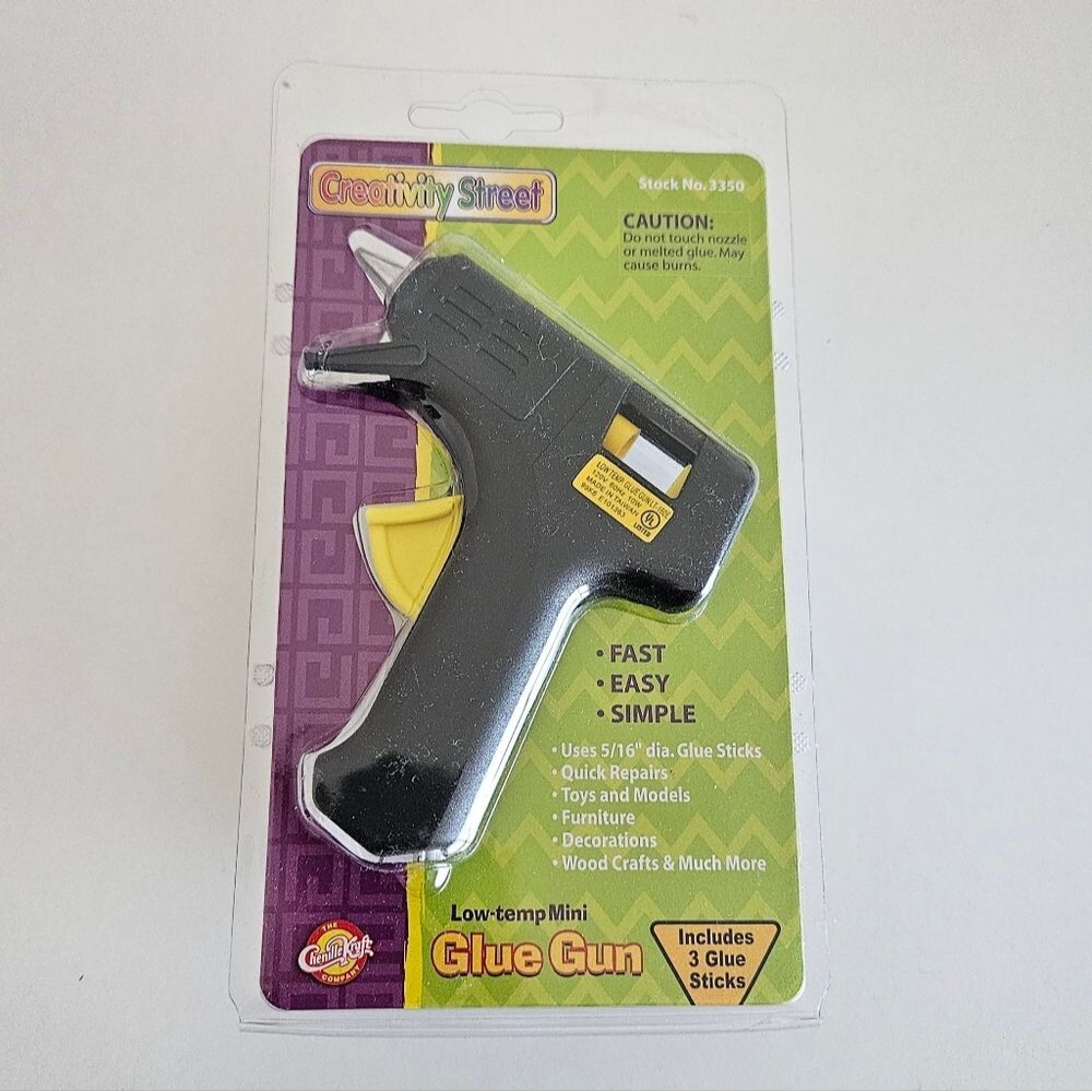 New Creativity Street | Low-Temp Mini Hot Glue Gun Black Arts & Crafts DIY